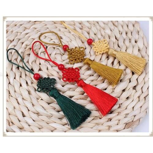 2PCS 5cm Hang rope Chinese knot Tassels fringe sewing bang tassel trim key tassels for DIY Embellish curtain accessories parts