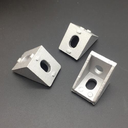 20Pcs/pack 2020 Corner Fitting Angle Aluminum 17x20x20 Connector Bracket Fastener Furniture Hardware
