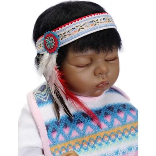2015 Wholesale Lifelike Reborn Baby Doll Fashion Doll india doll dark brown colour new design doll