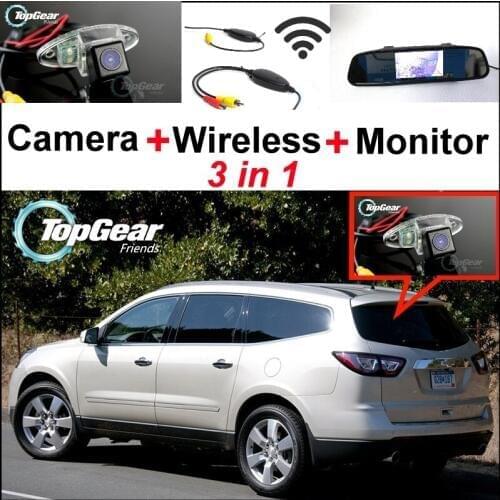 3in1 Special WiFi Camera + Wireless Receiver + Mirror Parking System For Chevy Chevrolet Traverse 2009~2014