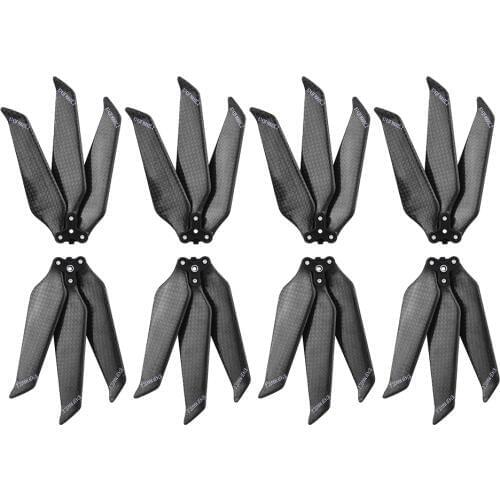 4 pairs Carbon Fiber Propeller 3 Blade for Mavic 2 Pro Zoom Drone 8743F Folding Blade Props Replacement Prop Parts