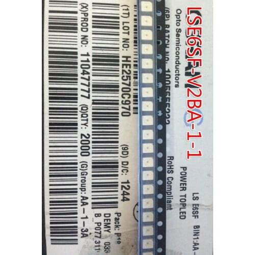 50pieces LSE6SF-V2BA-1-1 LS E6SF-V2BA-1-1 3528 red PLCC-4 Common Cathode Super Bright LED taillights SMD New original