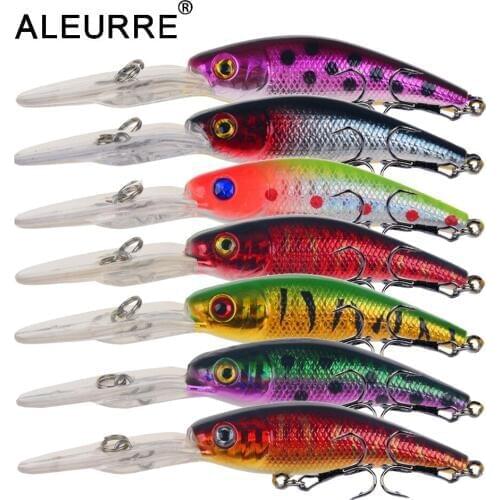 9.5cm 9g Minnow Wobbler Hard Bait Long Lip Isca Artificial 3D Eyes Crankbait DeepWater Fsihing Lure Pesca Leurre Peche