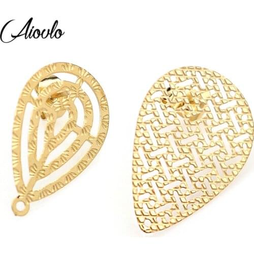 Серьги-гвоздики Aiovlo China At AliExpress