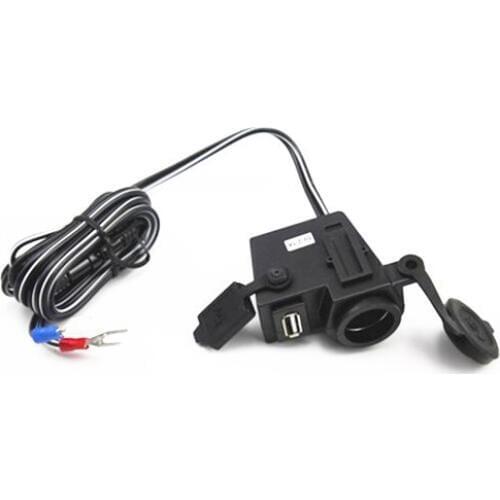 Motorsports Video Camera GPS Cigarette Lighter USB Cell Phone MP4 Charger Dirt Sport Bike Dual Sport bike ATV Scooter Offroad