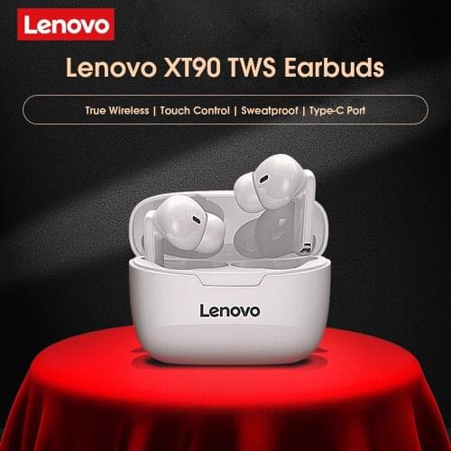 Lenovo XT90/XT91 Wireless Headphones Touch Control TWS Earbuds Stereo Sports Bluetooth 5.0 Earphones Waterproof Headset w/ Mic