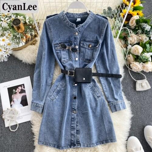 CyanLee Fashion Denim Dresses