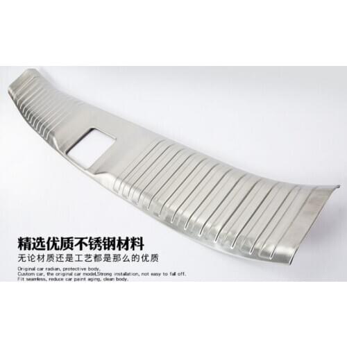 For Acura CDX 2016 NEW Stainless Steel 1 PC Car Trunk Inner Rear Tail Box Bumper Pedal Plate Panel Cover Trim Car Styling