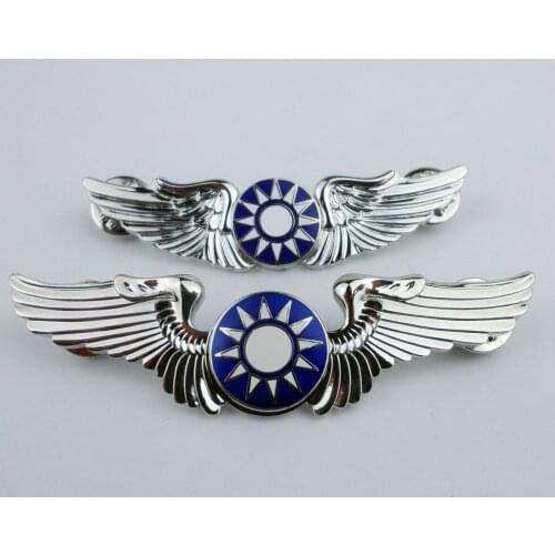 TWO WWII CHINESE US AIR FORCE FLYING TIGERS BADGE PIN US AVG FIGHTER PILOT WINGS Military Store 5605101