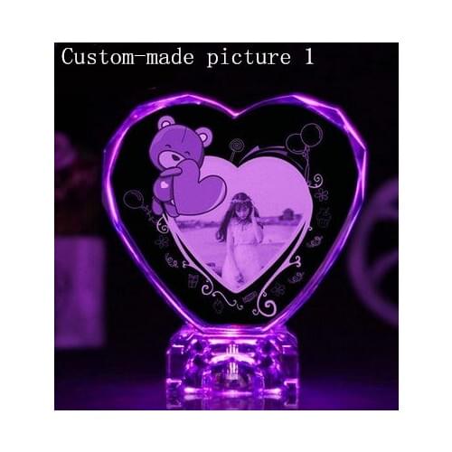 Crystal inside carving decoration gift valentine day gift girls 7001
