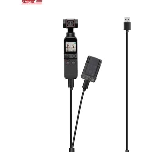 2 in 1 Pocket 2 Data Cable Power Charging Cables USB to Type-C Cable for DJI OSMO Pocket 2 Handheld Gimbal Camera Accessories