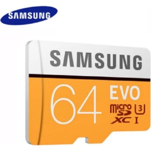 SAMSUNG EVO Plus Micro SD TF 64G 100MB/S Memory Card Class10 U3 UHS-1 4K Cartao