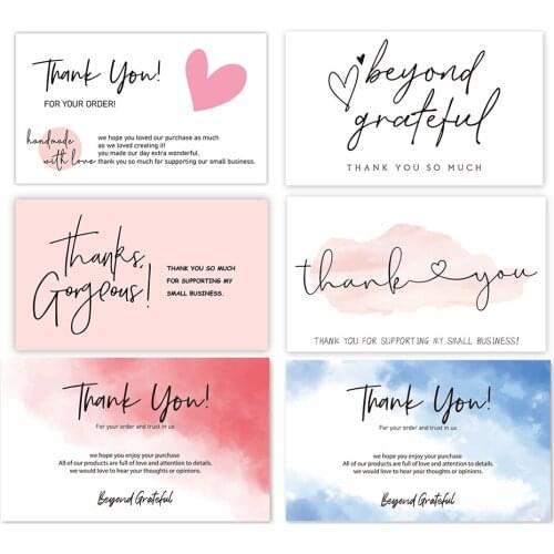 30PCS "Thank You For Your Order" Cards Beyond Grateful Labels For Small Businesses Inserts Gorgeous Appreciate Package Gifts