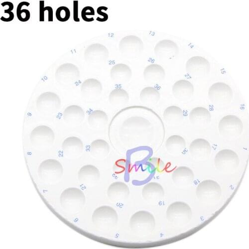 High quality 36 Slot Porcelain Mixing Watering Plate Wet Tray Dental lab Ceramic Palette