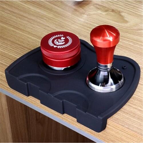 Coffee Anti-skid Mat Espresso Latte Art Pen Tamper Tamping Holder Pad Coffeeware Tampers Coffee Grind Soft Silicone Mat S/M/L