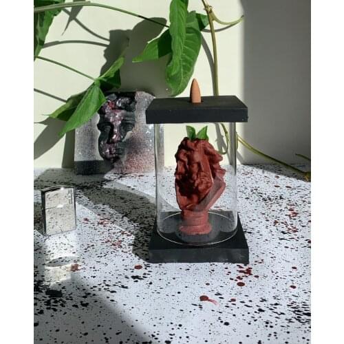 Zeus with backflow incense burners