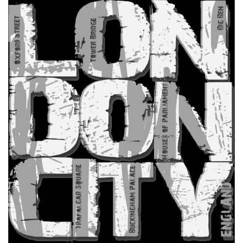 Fashion English letters London City DIY clothing stickers Iron on Patches Thermal transfer printing Stickers garment accessories