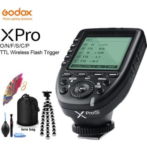 Godox Xpro Series Flash Trigger Transmitter Xpro-C/N/S/F/O for all Type Camera for Canon Nikon Sony Olympus Panasonic Fuji