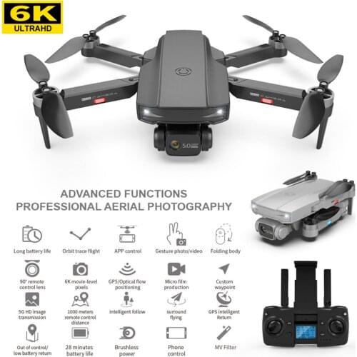 S8 5G WIFI RC Drone 4K Profesional RC Quadcopter Mini HD 6K Camera With Brushless Motor GPS FPV Foldable Drone Child Toys Plane