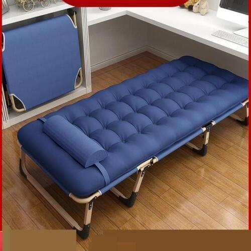 Folding bed single bed office simple lunch bed multi-function portable camp bed home nap lounge chair