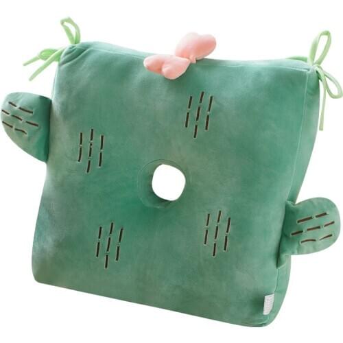 Cute Cartoon Cactus Shape Chair Cushion Seat Mat 1pcs Soft Down Cotton Filling Coussin Floor Pad Student Cute Mat Cushions