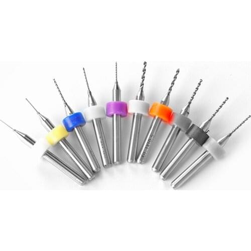 Round Shank Tungsten Steel Bit Drill Bit Perforated Watch Strap Gles Lens Rotor 0.3-1.2MM Set