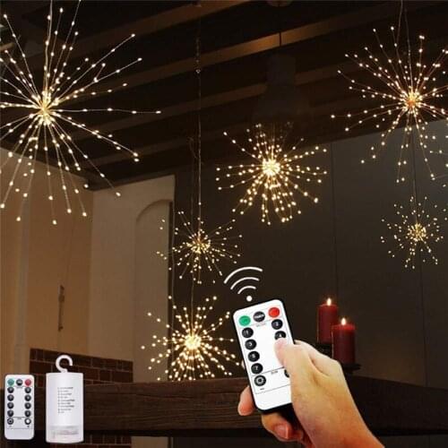 LED Garland Fairy Lights Waterproof Firework Lights Wedding Decoration Party Valentines Christmas Lights Decorative Led Lights