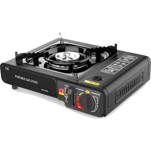 Outdoor card furnace portable Cass hot pot field barbecue stove household butane gas stove dual-use gas stove