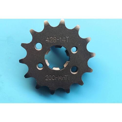 Universal Motorcycle front teeth sprockets geartransmission chain Sprockets Gear 420-14T for Yamaha YBR 125 YBR125 125cc