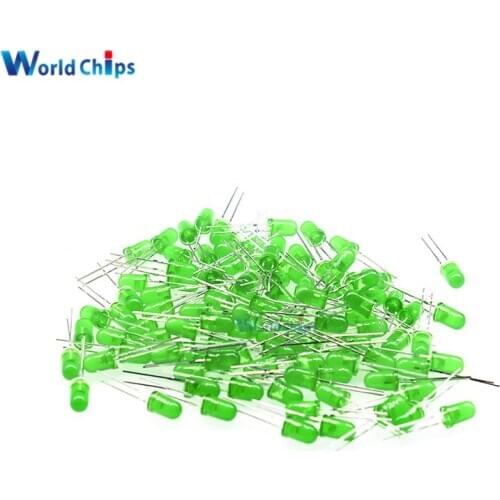 200Pc 5MM LED GREEN LIGHT Super Bright Bulb Lamp GREEN COLOR