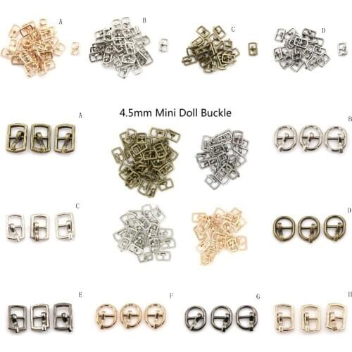 3/10PCS 4.5mm Mini Buckle DIY Patchwork Buckle For Dolls Clothing Adjustable Accessories Handmade Sewing