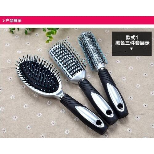 3pcs Hair Comb Morror Set Hairdressers Salon Styling Brushes Roll Modelling Barbers Kit Hairbrush Tools Hairdressing Supplies