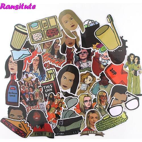 35pcs/set Funny Doodle Sticker Kids DIY Skateboard Laptop Suitcase Waterproof Sticker Diary Album Toy Sticker R505