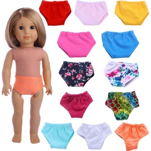 5PCS/LOT Doll Underwear Fruit Print For 18Inch American Doll Girls&43cm Baby Reborn,Our Generation,Doll Clothes Panty(random 5 )