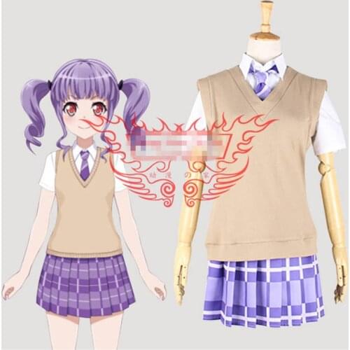 Anime Dresses Cosplay Costume BanG Dream Udagawa Ako Summer School Uniforms A