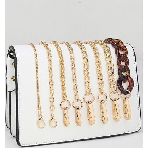 Long 120cm Metal Purse Chain Strap Handle Handle Replacement For Handbag Shoulder Bag 18 Color Style