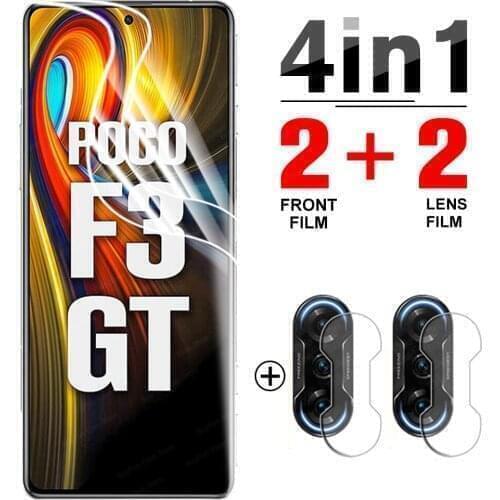 4-in-1 Hydrogel Film for Xiaomi Poco F3 GT Screen Protector Protective films For Pocophone F3 GT MZB09C6IN safety film not glass