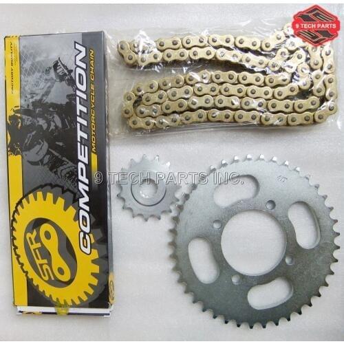 GN250 GN 250 NEW HIGH PERFORMANCE GOLD O-RING 520HV CHAIN & SPROCKET KIT MOTORCYCLE RACING PARTS FOR SUZUKI GN250