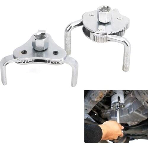 Auto 3 Jaw Oil Filter Wrench Universal Adjustable Two Way Oil Filter Removal Remover Key Tool For Cars Trucks