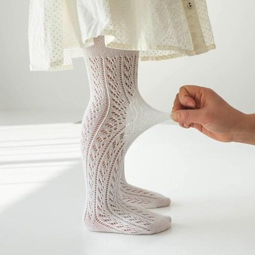 Newborn Mesh Baby Girl Tights Princess Ventilation Toddler Girls Pantyhose Baby Summer New Style Trousers Lace Kids Stocking