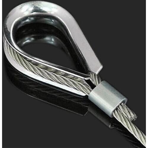 Small Crimps Sleeves Wire Rope Double-Hole Sightseeing Easily Enjoying Supplies Aluminum Ferrules Stops Clip Clamp