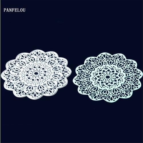 PANFELOU Metal craft Lace faceplate paper die cutting dies for Scrapbooking/DIY Easter wedding cards Hand account