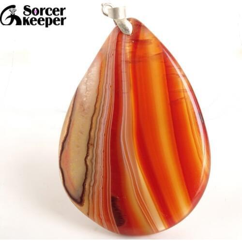 Natural Red Agates Pendants Charms Necklaces Womens Crystal Slice Brazil Healing Reiki Stone Beads for Jewelry Making BC072