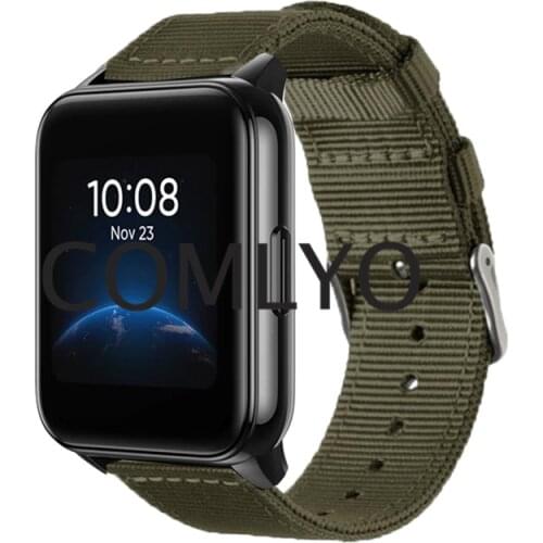 Nylon canvas Bracelet for realme watch 2 strap Wristband smartwatch band sport band bracelet for real me 2 belt
