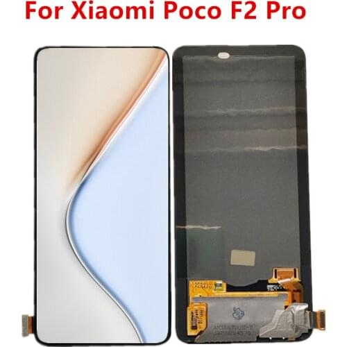 New AMOLED Screen For Xiaomi Poco F2 Pro 6.67'' Phone LCD Display Assembly Digitizer Touch Glass Repair+Fingerprint Sensor