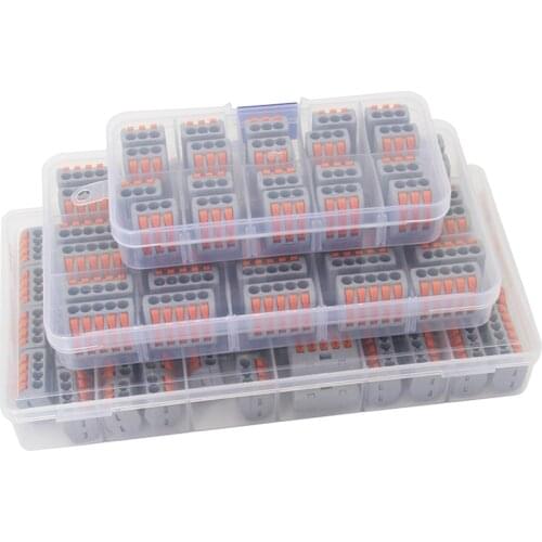 Box-Packed Universal Wire Electrical Connector Car Wireway Extrusion Terminals Cable Termination Conector Fast Terminal Block