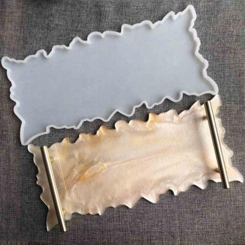 Crystal Epoxy Resin Mold Rectangle Coaster Casting Silicone Mould DIY Craft Tool A0NF