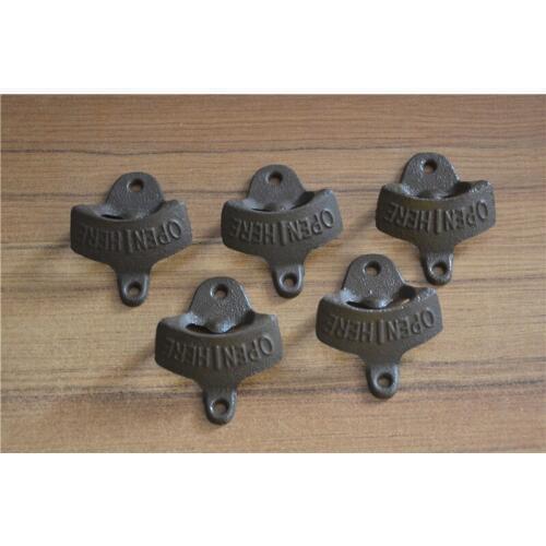 Chic Vintage Antique Iron Wall Mounted Bar Beer Glass Bottle Cap Opener Kitchen Tools Bottle Opener Beer Opener Without Srew
