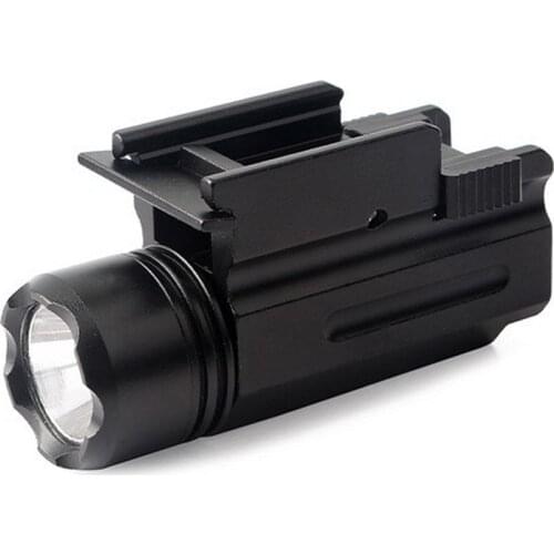Tactical Mini Pistol Light QD Handgun Flashlight LED Torch Airsoft for 20mm Rail Glock 17 19 18C 24