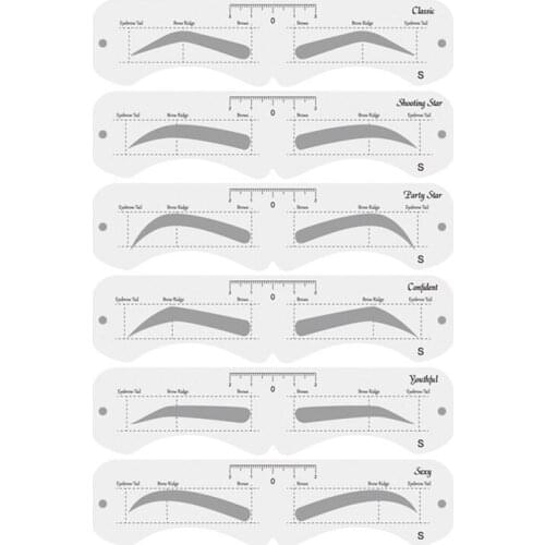 Grooming Shaping Balanced Template Eyebrow Makeup Magic Eye Brow Class Drawing Guide Eyebrow Stencil Card Template Helper
